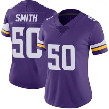 Nike T.J. Smith Women's Limited Minnesota Vikings Purple Team Color Vapor Untouchable Jersey