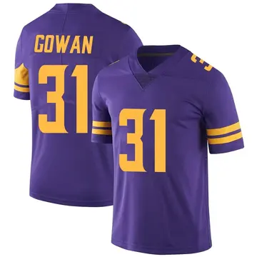Nike Tay Gowan Men's Limited Minnesota Vikings Purple Color Rush Jersey