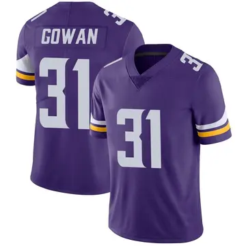 Nike Tay Gowan Men's Limited Minnesota Vikings Purple Team Color Vapor Untouchable Jersey