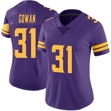 Nike Tay Gowan Women's Limited Minnesota Vikings Purple Color Rush Jersey