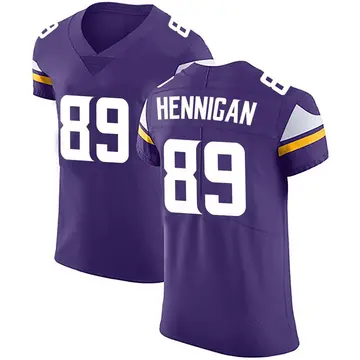Nike Thomas Hennigan Men's Elite Minnesota Vikings Purple Team Color Vapor Untouchable Jersey
