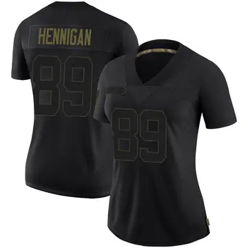 Nike Thomas Hennigan Women's Limited Minnesota Vikings Black 2020 Salute To Service Jersey
