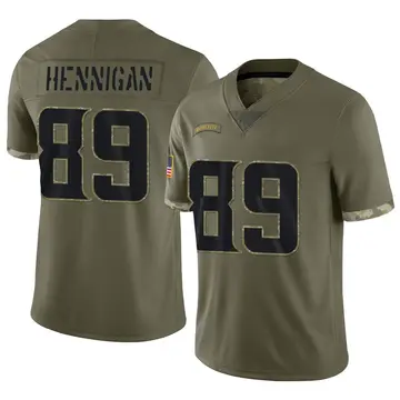 Nike Thomas Hennigan Youth Limited Minnesota Vikings Olive 2022 Salute To Service Jersey
