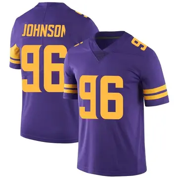 Nike Tom Johnson Men's Limited Minnesota Vikings Purple Color Rush Jersey