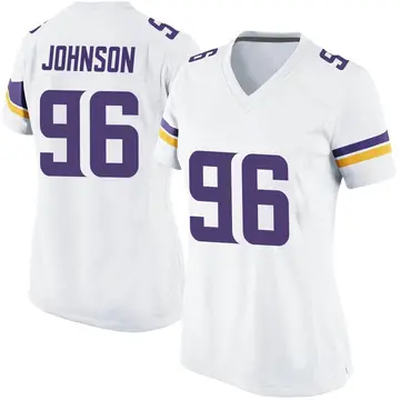 Nike Tom Johnson Women's Game Minnesota Vikings White Jersey