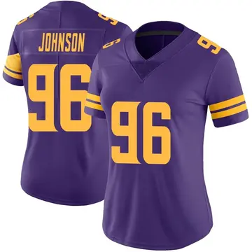 Nike Tom Johnson Women's Limited Minnesota Vikings Purple Color Rush Jersey