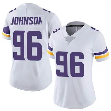 Nike Tom Johnson Women's Limited Minnesota Vikings White Vapor Untouchable Jersey