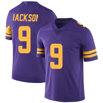 Nike Trishton Jackson Men's Limited Minnesota Vikings Purple Color Rush Jersey