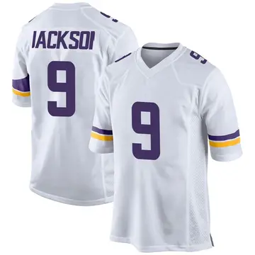 Nike Trishton Jackson Youth Game Minnesota Vikings White Jersey