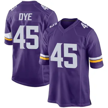 Nike Troy Dye Men's Game Minnesota Vikings Purple Team Color Jersey