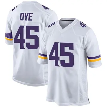Nike Troy Dye Men's Game Minnesota Vikings White Jersey