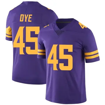 Nike Troy Dye Men's Limited Minnesota Vikings Purple Color Rush Jersey