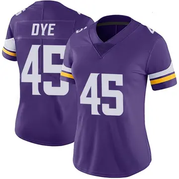 Nike Troy Dye Women's Limited Minnesota Vikings Purple Team Color Vapor Untouchable Jersey