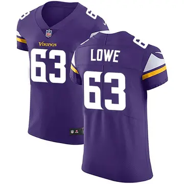Nike Vederian Lowe Men's Elite Minnesota Vikings Purple Team Color Vapor Untouchable Jersey