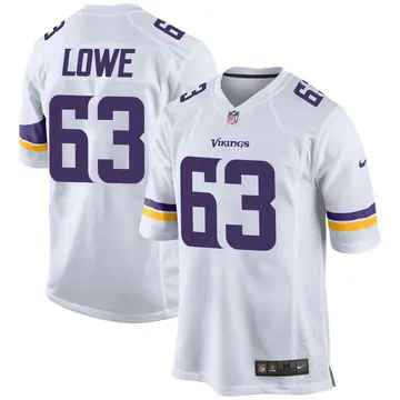 Nike Vederian Lowe Men's Game Minnesota Vikings White Jersey