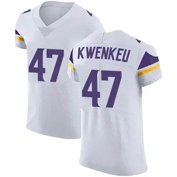 Nike William Kwenkeu Men's Elite Minnesota Vikings White Vapor Untouchable Jersey