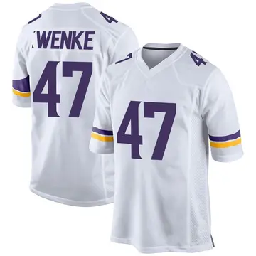 Nike William Kwenkeu Men's Game Minnesota Vikings White Jersey