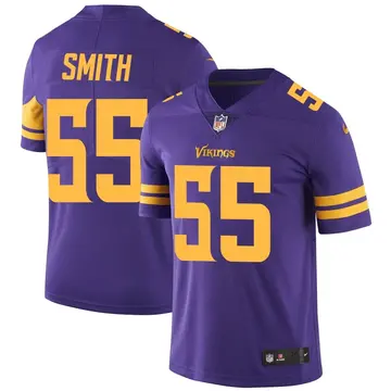 Nike Za'Darius Smith Men's Limited Minnesota Vikings Purple Color Rush Jersey